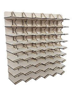 EXHIBIDOR REPISA PARA 54 AUTOS COLECCIONABLE ESCALA 1:64 2